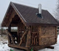 Sauna Hütte – Gartensauna. Ein Unikat und absoluter Blickfang.