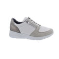 Waldläufer K-Funky Sneaker, Velour- / Glattleder Stretch, perl weiss stein, Weit