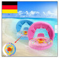 Baby Kinder Schwimmring mit Abnehmbarem Sonnendach Schwimmhilfe Schwimmsitz NEU