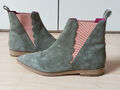 Crickit Chelsea Boots taupe Veloursleder Gr. 38 *** ungetragen - NEUWERTIG