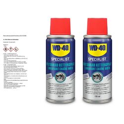 WD-40 SPECIALIST 2x 100 ml MOTORRAD KETTENSPRAY MOTORBIKE KETTENFETT Die Nr.1* für Autoteile: Top-Preis-Leistungs-Verhältnis