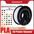 Geeetech 3D Drucker Filament 1.75mm PLA/ABS+/PETG/TPU/Silk PLA/UV Harz 1kg/roll