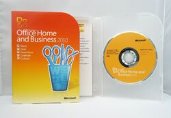 Microsoft Office 2010 Home and Business - Retail/Box-Vollversion mit DVD -