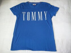 Tommy Hilfiger Kurzarm SHIRT Gr. 40 42 L blau Tommy Jeans