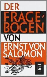 Der Fragebogen von Salomon, Ernst von | Buch | Zustand akzeptabelGeld sparen und nachhaltig shoppen!