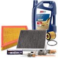 INSPEKTIONSPAKET FILTERSATZ SET C+5L EUROLUB 5W-30 FÜR SKODA ROOMSTER 5J 1.2