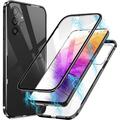 360° Schutz Hülle für Samsung Galaxy A54 5G Magnet Echt Glas Case Handy Tasche