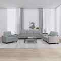 Sofagarnitur Sessel Sofa Couch Wohnzimmersofa Designsofa 4-tlg. Stoff NEU DE