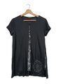 DESIGUAL Long-Bluse Damen Gr. DE 36 schwarz Casual-Look