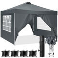 Pavillon 3x3m Faltpavillon Wasserdicht Pop~Up Gartenzelt Partyzelt Faltbar Zelt