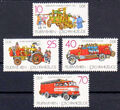 DDR 3101-3104 , postfrisch / ** / Feuerwehr Autos , Lösch Fahrzeuge