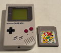 Nintendo Game Boy Classic Konsole - Grau (DMG-01) inkl. 1 Spiel + Neues Gehäuse