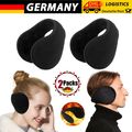 2X Winter Ohrwärmer Ohrenschützer Ohrenklappen Fleece Ohrwärmer Unisex Earmuffs