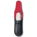 Victorinox Etui Leder schwarz rot für 85 mm lange/flache Schweizer Taschenmesser