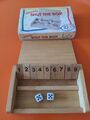 Würfelspiel Shut the box Klappbrett Klappspiel Rechenspiel Holz Thekenspiel 