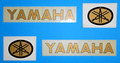 Yamaha 4 Pezzi Adesivo Sticker Vintage Moto Tuning Aufkleber Autocollant MA3219