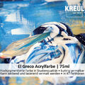 (1L = 77,2 EUR) Kreul El Greco Acrylfarbe, 75ml, schnelltrocknend & glänzend