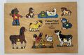 Fisher Price Holz Kinder Puzzle Vintage Lernpuzzle 70er Jahre Holzpuzzle