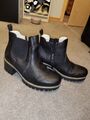 Rieker Damen Chelsea Boots mattschwarz