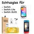 2x Panzerfolie für Nintendo Switch V1 V2 LITE OLED - Display Schutzglas Echtglas