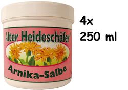 19,50Eur/L) 4x Alter Heideschäfer Arnika-Salbe ätherisch antiseptisch  4x 250ml