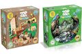 Puzzle TT Dinosaurier Katzen & Hunde 100 Stück doppelseitig Kinder Minispiel