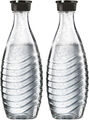 SodaStream Twinpack Crystal Glasflaschen 2 Karaffen Wassersprudler 0,7 L 