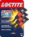 Loctite Mini Trio Power Gel, starkes Sekundenklebergel für Reparaturen, Allzweckkleber