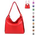 ITALy DAMEN 2in1 RUCKSACK SHOPPER TASCHE Schultertasche Leder Umhängetasche XXL