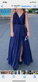 Abendkleid Blau Gr. 36