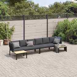  Gartenmöbel Sofa Gartenbank Garnitur Lounge Sitzgruppe 4-tlg. Aluminium vidaXL