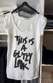 Gipsy Chic Vintage T-Shirt mit Print weiß Gr.  S