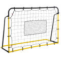 Fußball Rebounder Kickback Tor Rückprallwand Trainingsnetz Stahl(195) Gelb