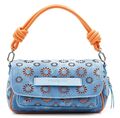 Desigual Amorina 24 Tromso Crossbody Bag Umhängetasche Tasche Raw hellblau