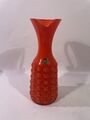 Große Florentina  Vase Opalino Glas Mid Century Orange art glass Italy 1950s AT