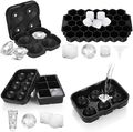 4er Silikon Eiswürfelform Cube Eiswuerfelbehaelter Mit Deckel Ice Tray Ice