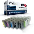 5x Jumbo XXL Tintenpatronen für Canon imagePROGRAF IPF605 Ink Cartridges