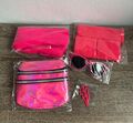 Set 80er Jahre Zubehör Accessoires Outfit Damen  mit Bauchtasche