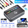 2 In 1 Bluetooth 5.3 Empfänger Sender Receiver NFC HiFi Stereo Audio Adapter AUX