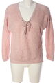 ONLY V-Ausschnitt-Pullover Damen Gr. DE 36 pink Casual-Look