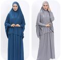 Damen Gebetskleid Khimar & Rock 13 Farbe Tesettür Abaya Namaz Elbisesi S-L Kleid