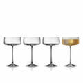 Lyngby Glas Champagner-Schale Zero 4er Set, Kristallglas, Klar, 260 ml, 12269