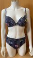 Damen Bügelbikini Bikini Bruno Banani Gr. 40B blau bunt herausnehmbare Polster