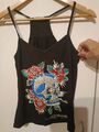 Sommertop Trägertop  Top Gr S von Ed Hardy Baumwolle schwarz