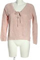 ONLY V-Ausschnitt-Pullover Damen Gr. DE 34 pink Casual-Look