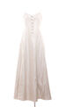 oui Kleid Gr. DE 38 Cocktailkleid Trägerkleid Maxikleid Dress Robe Creme