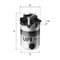 Kraftstofffilter Filtereinsatz 24.095.00 UFI für NISSAN QASHQAI II SUV