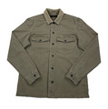 ALLSAINTS Herren LANCER LS Overshirt LARGE Khaki Cordkragen Utility Hemd