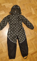 Racoon Schneeanzug 122 Junge Unisex Schneeoverall schwarz grün  mit Sternen 