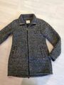 Bench Herbst Winter Damen grobstrick Wolljacke mit Mohair grau meliert Größe XL 